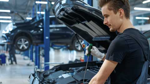 Car Being Serviced