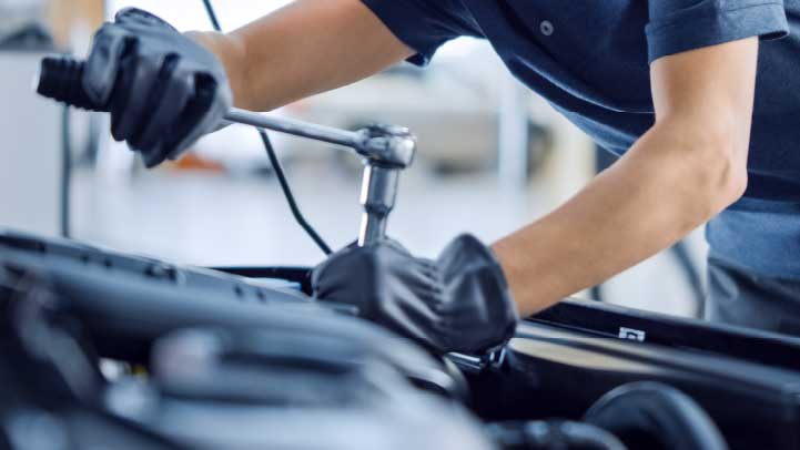 Car Being Serviced