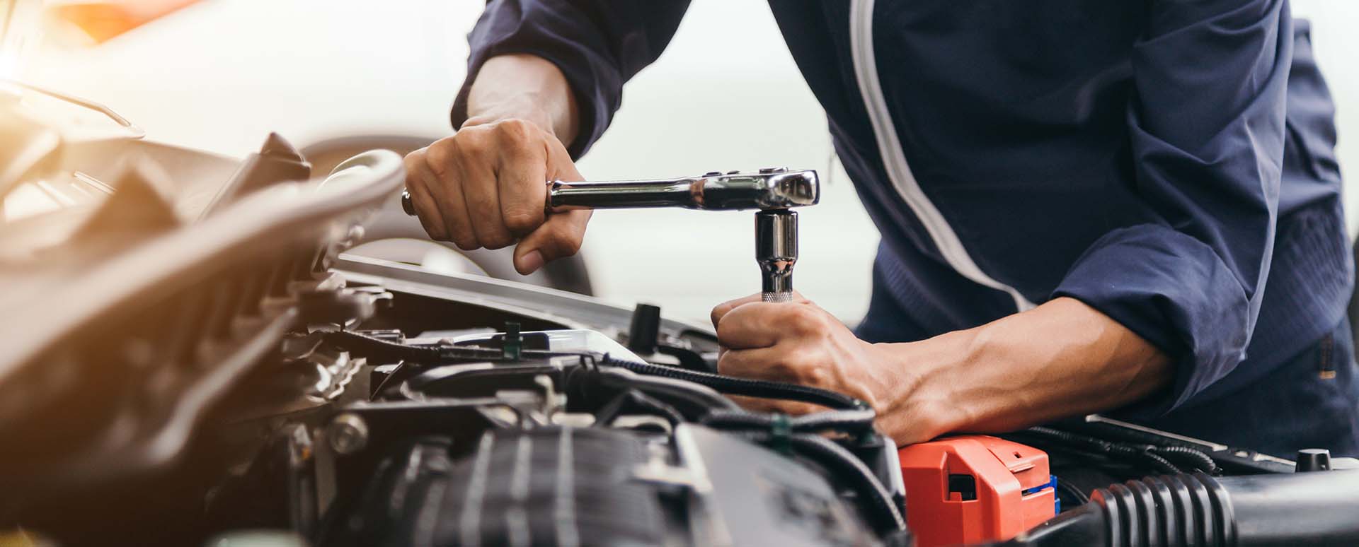 Technician Servicing Vehicle